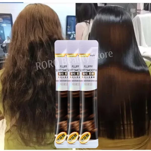 Keratin Hair Mask Magical 5 Second Repair Damage Frizzy Soft Smooth Shiny Hair Deep Moisturize Hair Treat Repair Hair Care Mask - Image 4