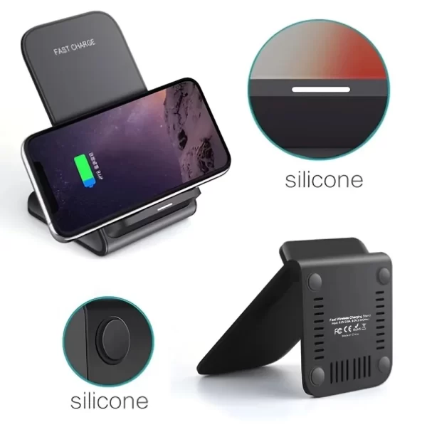 100W new Wireless Charger Stand Pad for iPhone 15 14 13 12 16 Pro Max XR 8 Samsung Xiaomi Induction Fast Charging Dock Station - Image 3