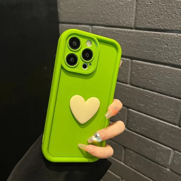 Luxury Cute 3D Love Heart Silicone Phone Case For iPhone 16 15 13 12 11 14 Pro Max X XR XS 16 Plus Shockproof Candy Back Cover - Image 10