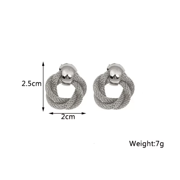 New Twist Stud Earrings Gold Color Metal Women Earrings Rotating Spiral Unusual Earrings for Ladies European Jewelry - Image 11