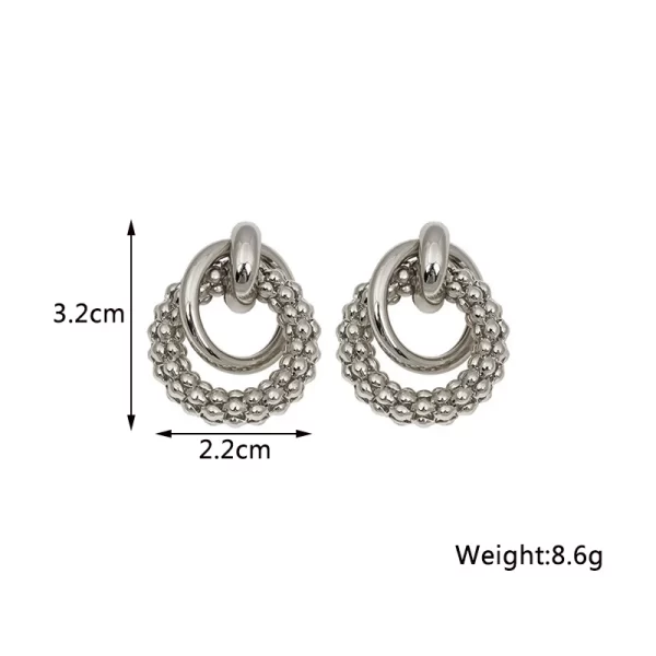 New Twist Stud Earrings Gold Color Metal Women Earrings Rotating Spiral Unusual Earrings for Ladies European Jewelry - Image 9