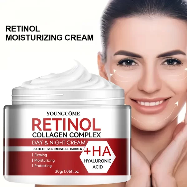 Retinol Collagen Facial Care Moisturizing Cream deeply nourishes  Suitable for dry and rough skin, Aging Face Cream Moisturizing