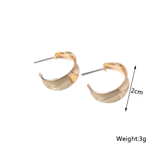 New Twist Stud Earrings Gold Color Metal Women Earrings Rotating Spiral Unusual Earrings for Ladies European Jewelry - Image 8