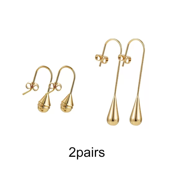 3 Pairs/set Punk Geometric Big Small Hoop Earrings for Women Men Gold Color Metal Chain Circle Huggie Earrings Korean Jewelry - Image 21