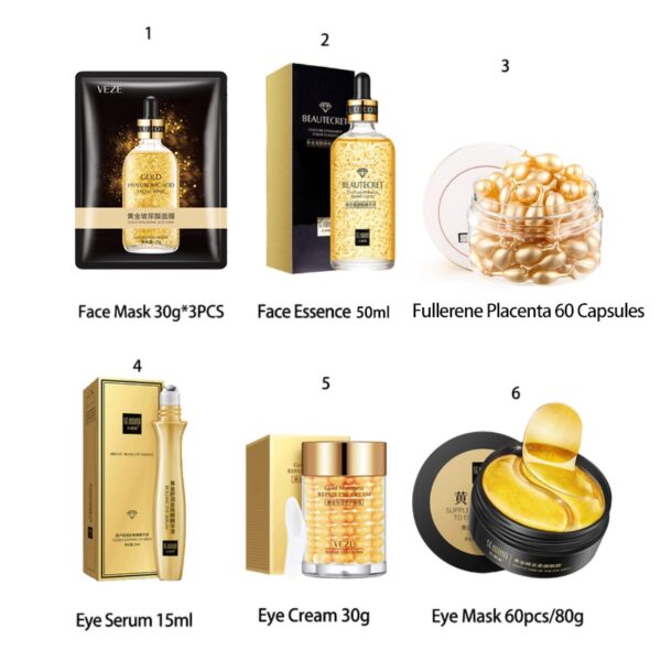 Gold Skin Care Set with Face Essence - Image 8