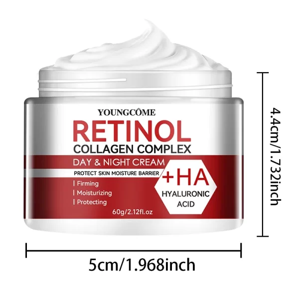 Retinol Collagen Facial Care Moisturizing Cream deeply nourishes  Suitable for dry and rough skin, Aging Face Cream Moisturizing - Image 7