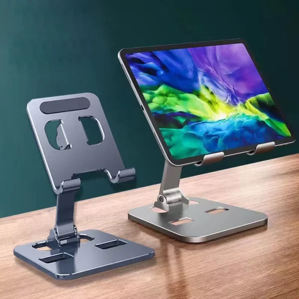 Universal All Aluminum Alloy Foldable Desk Phone Holder Mount Stand For Mobile Phone Holder For Tablet Desktop Metal Holder - Image 5