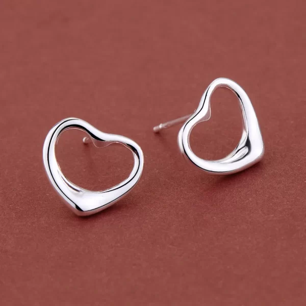 Original 925 Sterling Silver New Earrings Hearts For Women Exquisite Student Girlfriend Jewelry Accessories Wedding Fashion Gift - Image 28