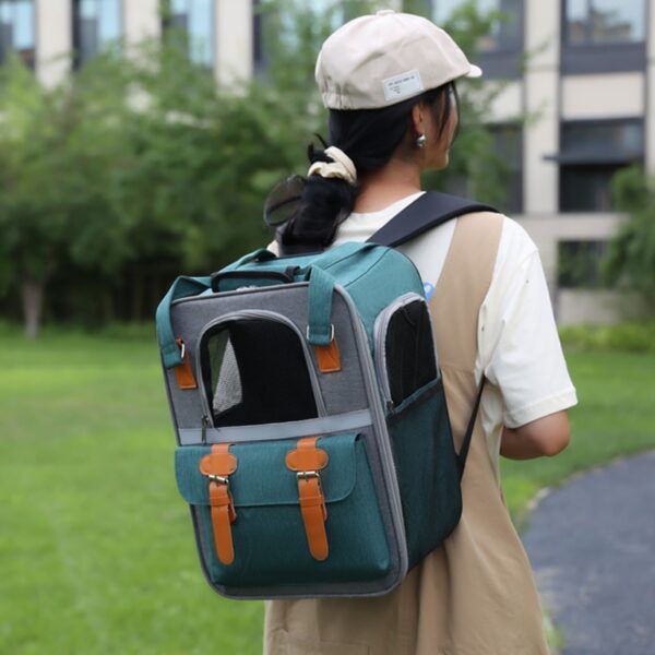 Breathable Mesh Dog Backpack Carrier - Image 2