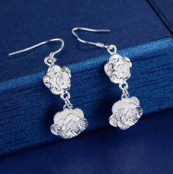 Original 925 Sterling Silver New Earrings Hearts For Women Exquisite Student Girlfriend Jewelry Accessories Wedding Fashion Gift - Image 37