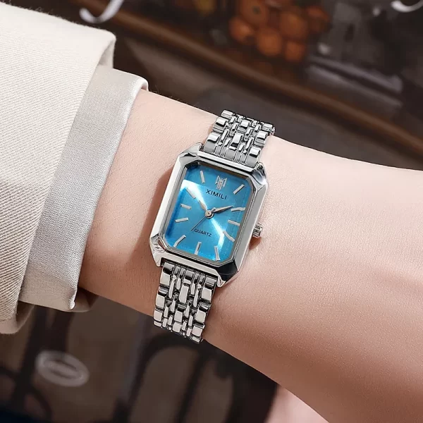 Hot Brand Stainless Steel Strap Watch Women Luxury Gift Quartz Wristwatch Student Fashion Simple Square Quartz Watches - Image 3