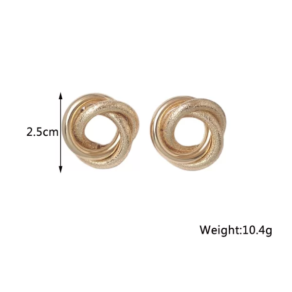 New Twist Stud Earrings Gold Color Metal Women Earrings Rotating Spiral Unusual Earrings for Ladies European Jewelry - Image 34