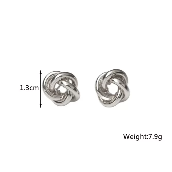 New Twist Stud Earrings Gold Color Metal Women Earrings Rotating Spiral Unusual Earrings for Ladies European Jewelry - Image 15