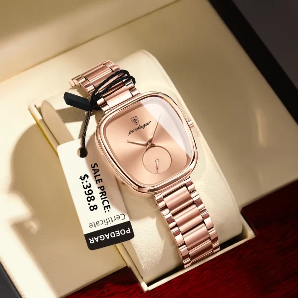 POEDAGAR Luxury Watch for Woman Waterproof Stainless Steel Quartz Ladies Watch High Quality Women's Watches Elegant Female Clock - Image 2