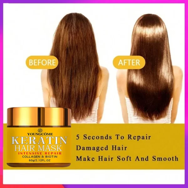 Hair Repairs Hair Mask Biotin Collagen Keratin Treatment Hairs Conditioner Hair Essential Oil Nourishing for Dry Damaged - Image 6