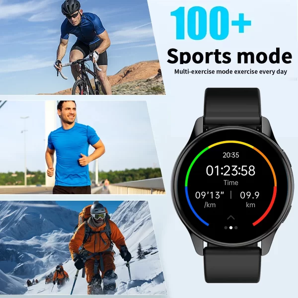 Smart Watch, Wireless Call/Dial, Multi-Sport Mode, Alerts, For Men and Women, Customized Wallpaper, iPhone/Andriod - Image 3