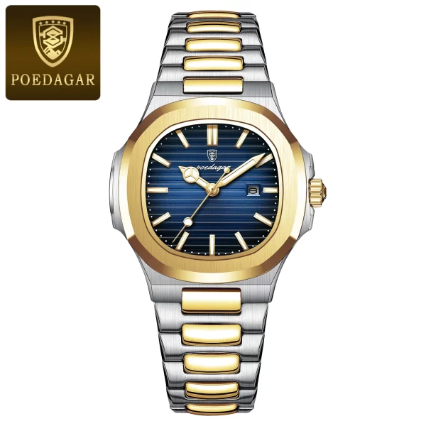 POEDAGAR Luxury Square Watch for Woman Waterproof Luminous Date Ladies Watch Stainless Steel Quartz Women's Watches Female Reloj - Image 16