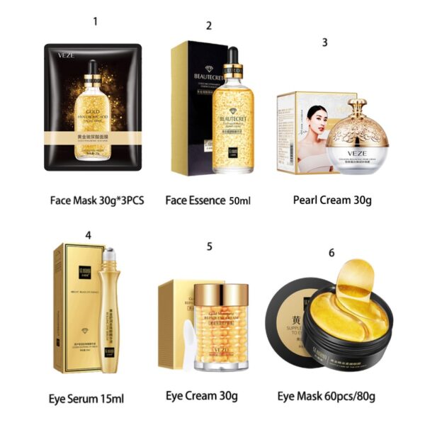 Gold Skin Care Set with Face Essence - Image 4