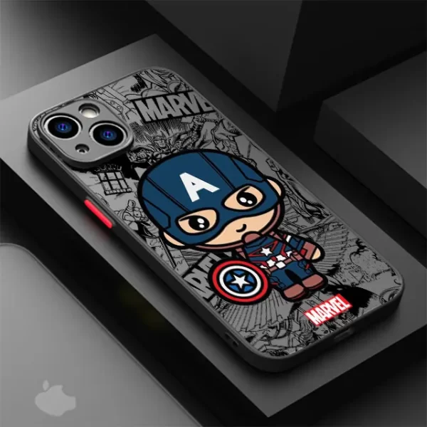 Cartoon Marvel Groot Spiderman Case for iPhone SE 12 Mini 13 Pro Max 14 Plus XS X 7 6S Plus 15 11 XR 8 Shockproof Armor Cover - Image 9