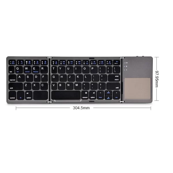 Folding Wireless Bluetooth Keyboard - Image 9