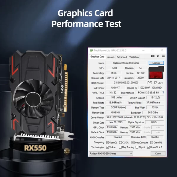 RX550 Graphics Card - Image 5