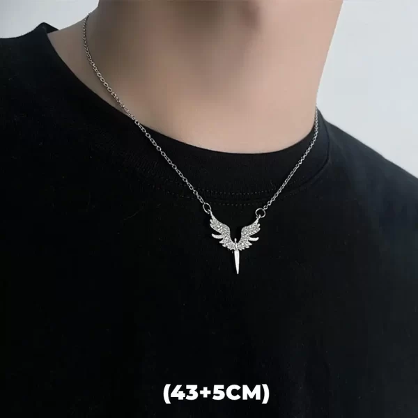 Hip Hop Zircon Star Double Layer Necklace For Men Women Trend Charm Titanium Steel Pendant Chain Unisex Jewelry Wholesale - Image 12