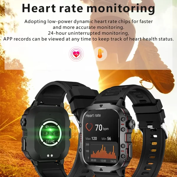 Original Men Smart Watch Bluetooth Call Fitness Clock 3ATM IP68 Swim Waterproof Sports Smartwatch for Women Xiaomi Android - Image 4