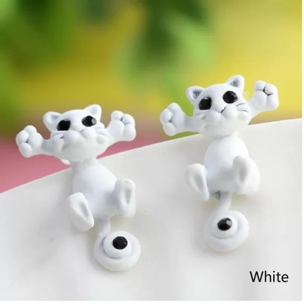 Multiple Color Classic Fashion Kitten Animal Jewelry Cute Cat Stud Earrings For Women Girls  Jewelry accessories - Image 7