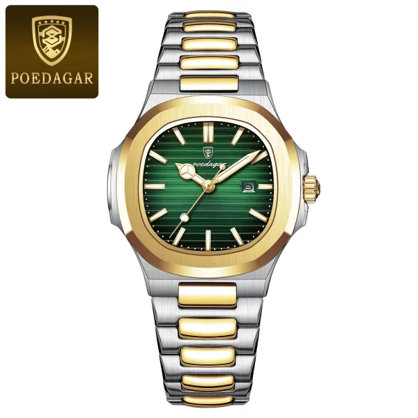 POEDAGAR Luxury Square Watch for Woman Waterproof Luminous Date Ladies Watch Stainless Steel Quartz Women's Watches Female Reloj - Image 14