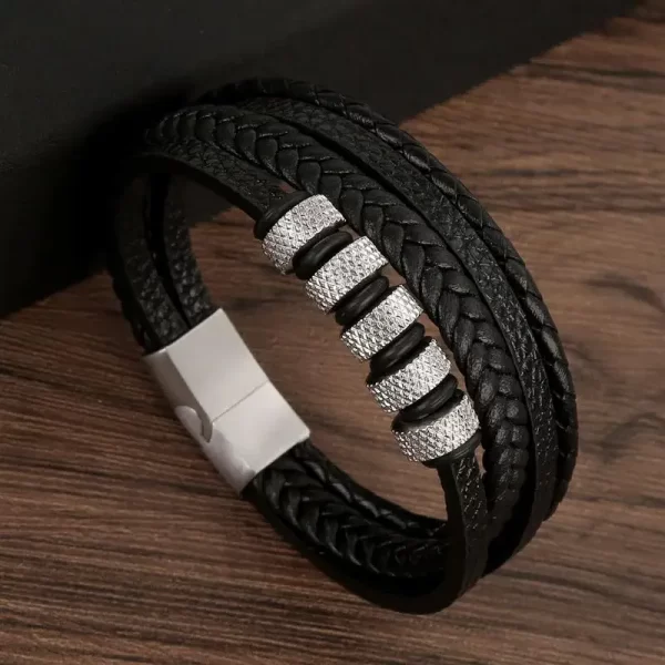 Classic Men's Leather Bracelet New Style Hand-woven Multi-layer Combination Accessory Fashion Man Jewelry Wholesale Dropshipping - Image 32