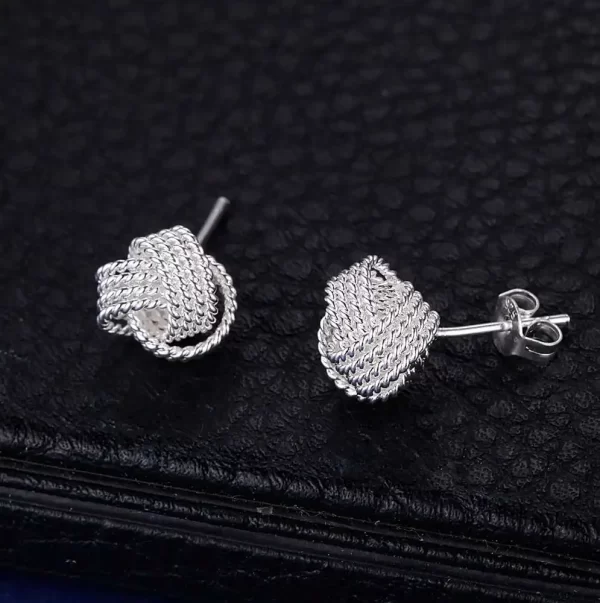 Original 925 Sterling Silver New Earrings Hearts For Women Exquisite Student Girlfriend Jewelry Accessories Wedding Fashion Gift - Image 33