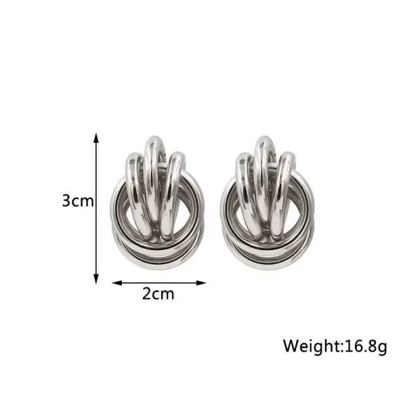 New Twist Stud Earrings Gold Color Metal Women Earrings Rotating Spiral Unusual Earrings for Ladies European Jewelry - Image 13