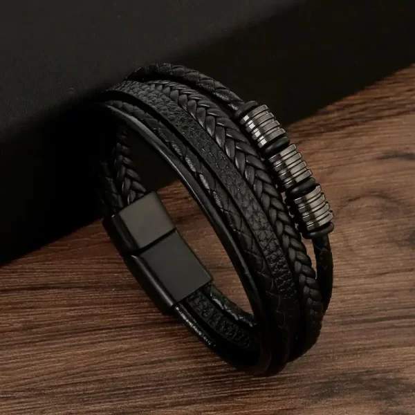 Classic Men's Leather Bracelet New Style Hand-woven Multi-layer Combination Accessory Fashion Man Jewelry Wholesale Dropshipping - Image 13