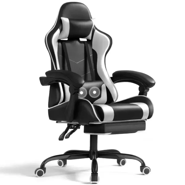 Ergonomic Gamer Chair with Footrest & Lumbar Support