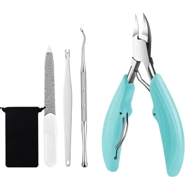 Toe Nail Clippers Cutter Ingrown Toenail Tool Professional Thick Nails Dead Skin Dirt Remover Super Sharp Curved Blade Nail Tool - Image 23