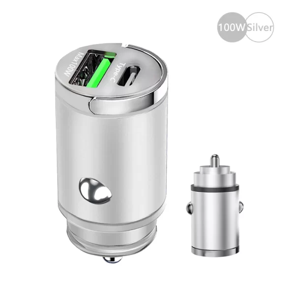 100W Mini Car Charger Lighter Fast Charging for iPhone QC3.0 Mini PD USB Type C Car Phone Charger for Xiaomi Samsung Huawei - Image 13