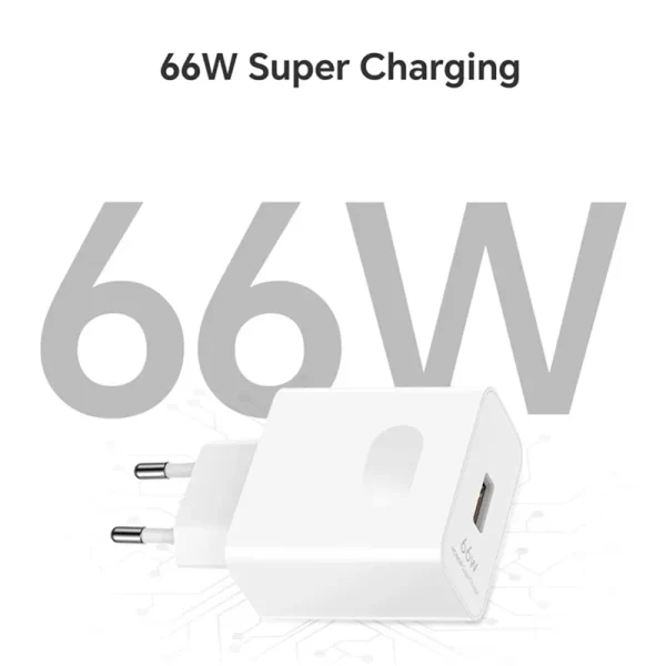 6A 66W Super Fast EU Wall Charger For Huawei Mate 40 50 60 P50 Nova 8 9 10 Honor 90 100 X7 X8 X9 Magic Type C Charging USB Cable - Image 2