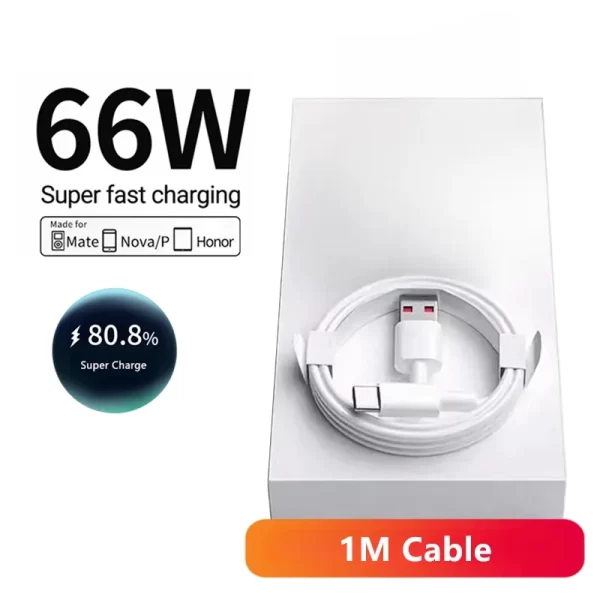 6A 66W Super Fast EU Wall Charger For Huawei Mate 40 50 60 P50 Nova 8 9 10 Honor 90 100 X7 X8 X9 Magic Type C Charging USB Cable - Image 12