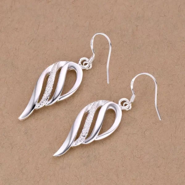 Original 925 Sterling Silver New Earrings Hearts For Women Exquisite Student Girlfriend Jewelry Accessories Wedding Fashion Gift - Image 3