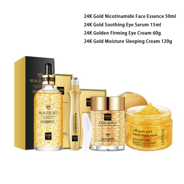 Gold Skin Care Set with Face Essence - Image 2