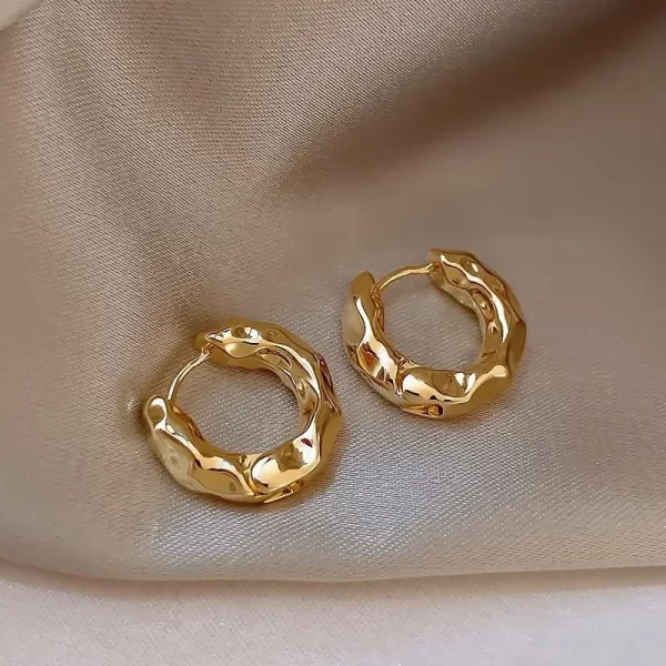 XINYI New Hot Sell Trendy 925 Sterling Silver Circle Earrings for Women Real Silver Ear Hoop Earrings - Image 2