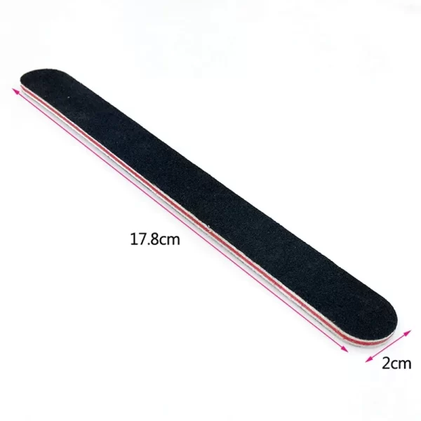 5pcs/10pcs Nailfile Professional Nail Buffer Black Sandpaper Strong Straight Lime Angle 100/180 Buffing Sanding Files - Image 6