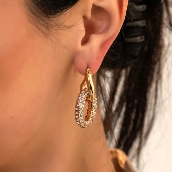 3 Pairs/set Punk Geometric Big Small Hoop Earrings for Women Men Gold Color Metal Chain Circle Huggie Earrings Korean Jewelry - Image 5