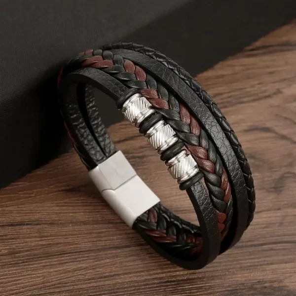 Classic Men's Leather Bracelet New Style Hand-woven Multi-layer Combination Accessory Fashion Man Jewelry Wholesale Dropshipping - Image 17