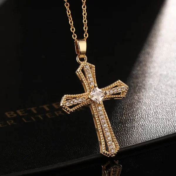 Men Women Hip Hop Zircon Cross Shiny Pendant Stainless Steel Necklace Charm Bling Exquisite Necklaces Jewelry Fashion Gifts - Image 10