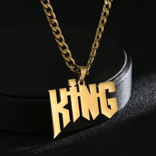 Custom Name Necklace Custom Jewelry Stainless Steel Personalized Crown Pendant For Women подвеска Men Collars Thick Chain Gifts - Image 10