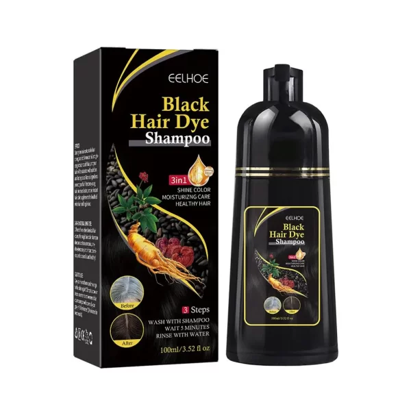 100ML Magic Natural Herbal Hair Dye Shampoo 3 in 1 Hair Color Shampoo for Gary Hair Dark Brown Black Women & Men Grey Coverage - Image 6