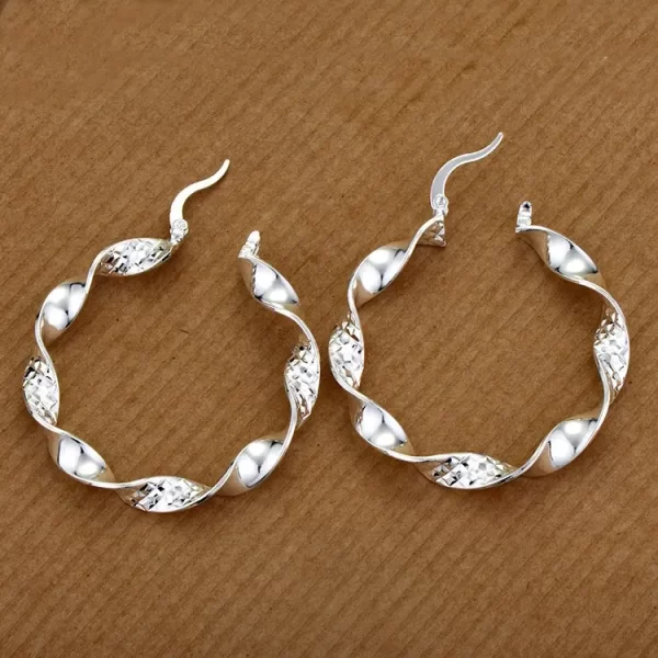 Original 925 Sterling Silver New Earrings Hearts For Women Exquisite Student Girlfriend Jewelry Accessories Wedding Fashion Gift - Image 29
