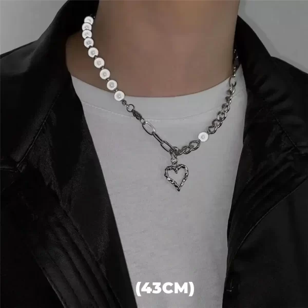 Hip Hop Zircon Star Double Layer Necklace For Men Women Trend Charm Titanium Steel Pendant Chain Unisex Jewelry Wholesale - Image 7