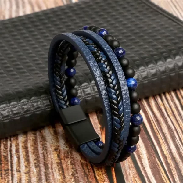 Classic Men's Leather Bracelet New Style Hand-woven Multi-layer Combination Accessory Fashion Man Jewelry Wholesale Dropshipping - Image 23